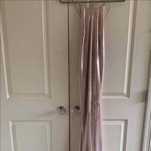 Beautiful silk blush colored dress.